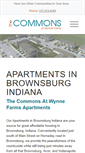 Mobile Screenshot of apartmentsinbrownsburg.com